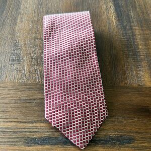Red and Silver Men's Tie